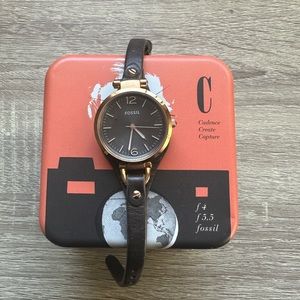 Fossil watch with box